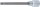 Bit-Einsatz | Länge 140 mm | Antrieb Innenvierkant 12,5 mm (1/2") | Keil-Profil (für RIBE) M8