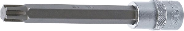 Bit-Einsatz | Länge 140 mm | Antrieb Innenvierkant 12,5 mm (1/2") | Keil-Profil (für RIBE) M12