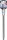 Bit-Einsatz | Länge 200 mm | Antrieb Innenvierkant 12,5 mm (1/2") | Keil-Profil (für RIBE) M9