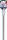 Bit-Einsatz | Länge 200 mm | Antrieb Innenvierkant 12,5 mm (1/2") | Keil-Profil (für RIBE) M10