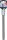 Bit-Einsatz | Länge 200 mm | Antrieb Innenvierkant 12,5 mm (1/2") | Keil-Profil (für RIBE) M13