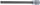Bit-Einsatz | Länge 200 mm | Antrieb Innenvierkant 12,5 mm (1/2") | Keil-Profil (für RIBE) M10,3