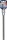 Bit-Einsatz | Länge 200 mm | Antrieb Innenvierkant 12,5 mm (1/2") | Keil-Profil (für RIBE) M10,3