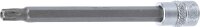 Bit-Einsatz | Länge 100 mm | Antrieb Innenvierkant 6,3 mm (1/4") | T-Profil (für Torx) mit Bohrung T30