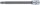 Bit-Einsatz | Länge 100 mm | Antrieb Innenvierkant 6,3 mm (1/4") | T-Profil (für Torx) mit Bohrung T30