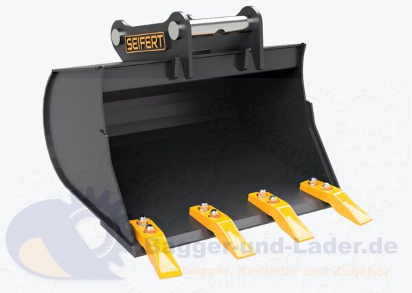 Seifert Tieflöffel 60 cm (55 ll)  für MS01 Symlock geeignet für Minibagger 1 -2 to. ( SBB.C1.60-SB01S )