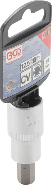 Bit-Einsatz | Antrieb Innenvierkant 12,5 mm (1/2") | Innensechskant 10 mm