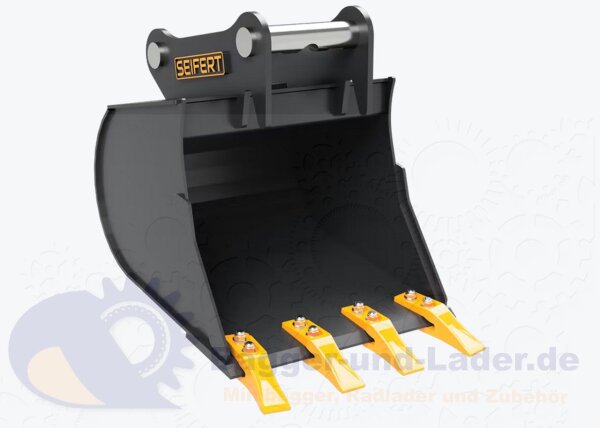 Seifert Tieflöffel 50 cm (61 l)  für MS03 Symlock geeignet für Minibagger 2 -3 to. ( SBB.C2.50-SB03S )