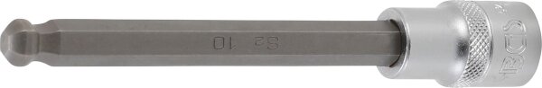 Bit-Einsatz | Länge 140 mm | Antrieb Innenvierkant 12,5 mm (1/2") | Innensechskant mit Kugelkopf 10 mm