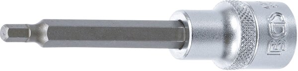 Bit-Einsatz | Länge 100 mm | Antrieb Innenvierkant 12,5 mm (1/2") | Innensechskant 5 mm