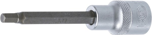 Bit-Einsatz | Länge 100 mm | Antrieb Innenvierkant 12,5 mm (1/2") | Innensechskant 6 mm