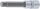 Bit-Einsatz | Länge 100 mm | Antrieb Innenvierkant 12,5 mm (1/2") | Innensechskant 11 mm