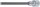 Bit-Einsatz | Länge 140 mm | Antrieb Innenvierkant 12,5 mm (1/2") | Innensechskant 8 mm