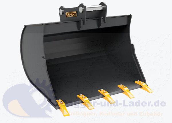 Seifert Tieflöffel 100 cm (293 l)  für MS03 Symlock geeignet für Minibagger 3 -5 to. ( SBB.C3.100-SB03S )