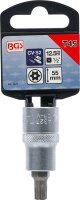 Bit-Einsatz | Antrieb Innenvierkant 12,5 mm (1/2") | T-Profil (für Torx) mit Bohrung T45