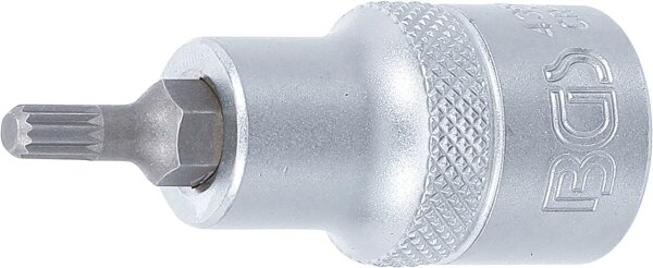 Bit-Einsatz | Antrieb Innenvierkant 12,5 mm (1/2") | Innenvielzahn (für XZN) M5
