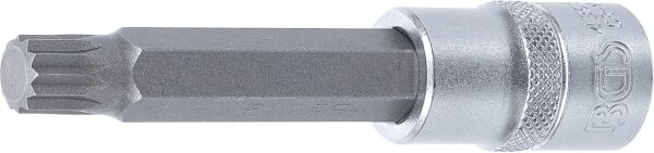 Bit-Einsatz | Länge 100 mm | Antrieb Innenvierkant 12,5 mm (1/2") | Innenvielzahn (für XZN) M12