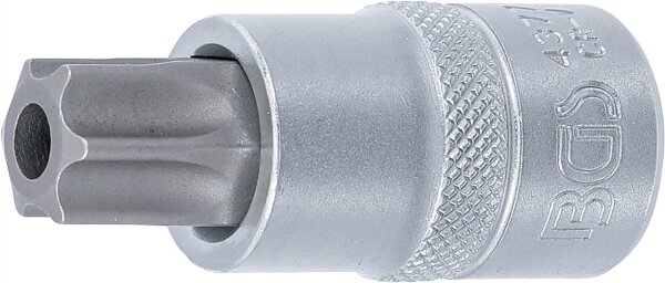 Bit-Einsatz | Antrieb Innenvierkant 12,5 mm (1/2") | T-Profil (für Torx) mit Bohrung T70