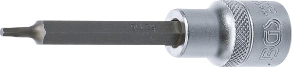 Bit-Einsatz | Länge 100 mm | Antrieb Innenvierkant 12,5 mm (1/2") | T-Profil (für Torx) T15