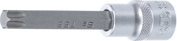 Bit-Einsatz | Länge 100 mm | Antrieb Innenvierkant 12,5 mm (1/2") | T-Profil (für Torx) T55