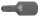 Bit | Länge 30 mm | Antrieb Außensechskant 10 mm (3/8") | T-Profil (für Torx) mit Bohrung T27