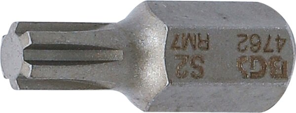 Bit | Länge 30 mm | Antrieb Außensechskant 10 mm (3/8") | Keil-Profil (für RIBE) M7