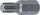 Bit | Länge 30 mm | Antrieb Außensechskant 10 mm (3/8") | Keil-Profil (für RIBE) M8