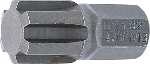 Bit | Länge 30 mm | Antrieb Außensechskant 10 mm (3/8") | Keil-Profil (für RIBE) M13