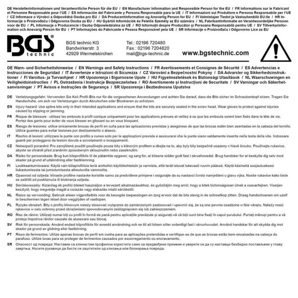 Bit | Länge 30 mm | Antrieb Außensechskant 10 mm (3/8") | Keil-Profil (für RIBE) M13