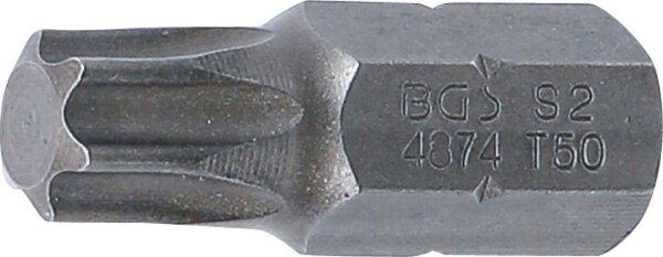 Bit | Länge 30 mm | Antrieb Außensechskant 10 mm (3/8") | T-Profil (für Torx) T50