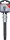 Bit-Einsatz | Länge 120 mm | Antrieb Innenvierkant 12,5 mm (1/2") | Keil-Profil (für RIBE) M12