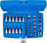 Bit- und Steckschlüsseleinsatz-Satz | 10 mm (3/8") | T-Profil (für Torx) | 34-tlg.