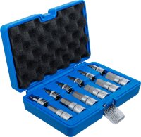 Bit-Einsatz-Satz | Antrieb Innenvierkant 12,5 mm (1/2") | Innensechskant 5 - 22 mm | 12-tlg.