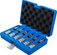 Bit-Einsatz-Satz | Antrieb Innenvierkant 12,5 mm (1/2") | Innensechskant 5 - 22 mm | 12-tlg.