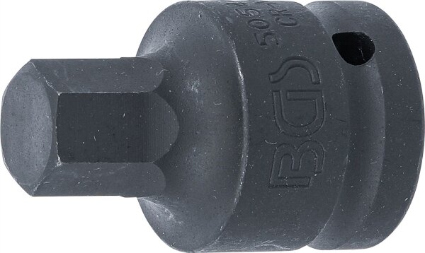 Kraft-Bit-Einsatz | Länge 55 mm | Antrieb Innenvierkant 20 mm (3/4") | Innensechskant 17 mm