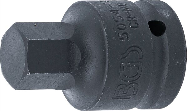 Kraft-Bit-Einsatz | Länge 55 mm | Antrieb Innenvierkant 20 mm (3/4") | Innensechskant 19 mm