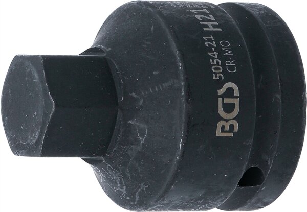 Kraft-Bit-Einsatz | Länge 55 mm | Antrieb Innenvierkant 20 mm (3/4") | Innensechskant 21 mm