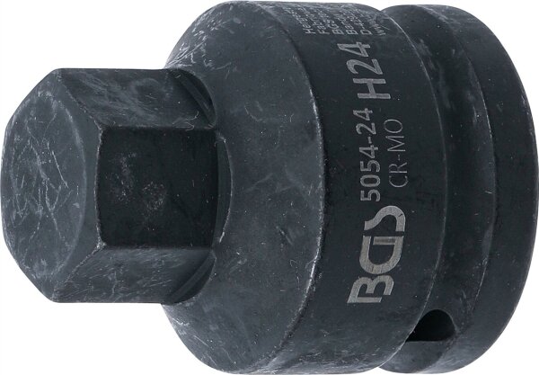 Kraft-Bit-Einsatz | Länge 55 mm | Antrieb Innenvierkant 20 mm (3/4") | Innensechskant 24 mm