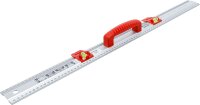 Schneid- und Markierlineal | mit Griff und Wasserwaage | 750 mm