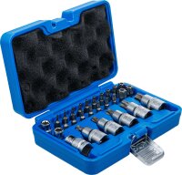 Bit- und Bit-Einsatz-Satz | 12,5 mm (1/2") | T-Profil (für Torx) | 27-tlg.