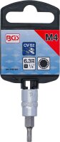 Bit-Einsatz | Antrieb Innenvierkant 6,3 mm (1/4") | Innenvielzahn (für XZN) M4