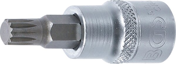 Bit-Einsatz | Antrieb Innenvierkant 10 mm (3/8") | Innenvielzahn (für XZN) M8