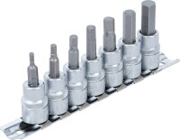 Bit-Einsatz-Satz | Antrieb Innenvierkant 10 mm (3/8") | Innensechskant 3 - 10 mm | 7-tlg.
