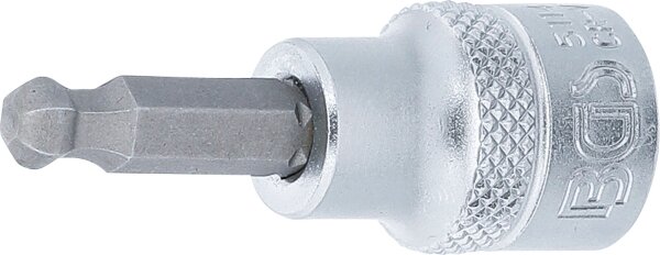 Bit-Einsatz | Antrieb Innenvierkant 10 mm (3/8") | Innensechskant mit Kugelkopf 6 mm