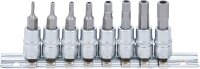 Bit-Einsatz-Satz | Antrieb Innenvierkant 6,3 mm (1/4") | Innensechskant mit Bohrung 2 - 7 mm | 8-tlg.