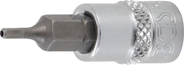 Bit-Einsatz | Antrieb Innenvierkant 6,3 mm (1/4") | Innensechskant mit Bohrung 2 mm