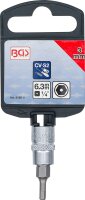 Bit-Einsatz | Antrieb Innenvierkant 6,3 mm (1/4") | Innensechskant mit Bohrung 3 mm