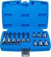 Bit-Einsatz-Satz | Antrieb Innenvierkant 6,3 mm (1/4") / 12,5 mm (1/2") | Innensechskant | 18-tlg.