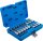 Bit-Einsatz-Satz | Antrieb Innenvierkant 6,3 mm (1/4") / 12,5 mm (1/2") | T-Profil (für Torx) | 18-tlg.