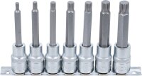 Bit-Einsatz-Satz | Antrieb Innenvierkant 12,5 mm (1/2") | Innenvielzahn (für XZN) M5 - M14 | 7-tlg.